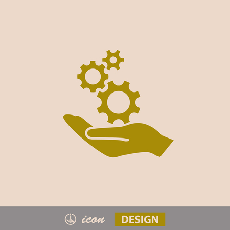 Pictograph of gearのイラスト素材