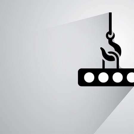 Pictograph of crane hookのイラスト素材