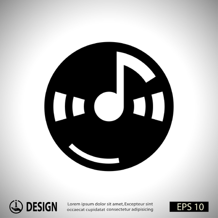 Pictograph of music noteのイラスト素材