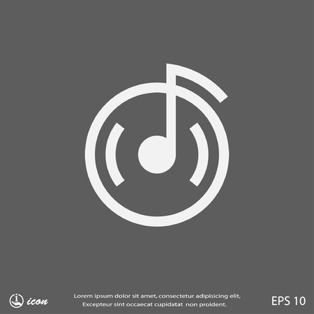 Pictograph of music noteのイラスト素材