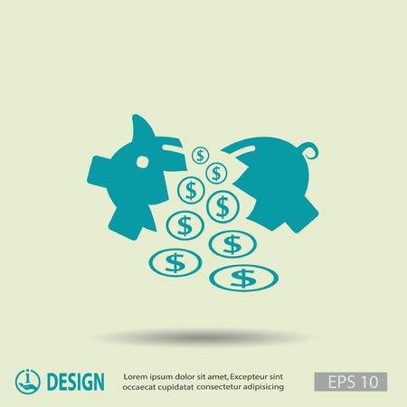 Pictograph of moneyboxのイラスト素材
