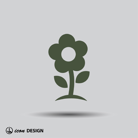 Pictograph of flowerのイラスト素材