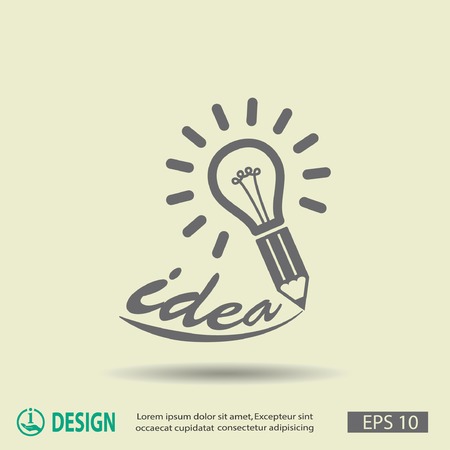 Pictograph of light bulbのイラスト素材