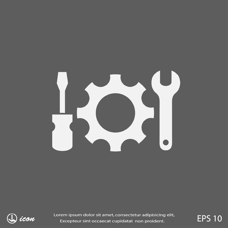 Pictograph of gearのイラスト素材