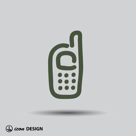 Pictograph of mobileのイラスト素材