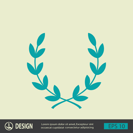 Pictograph of laurel wreathのイラスト素材