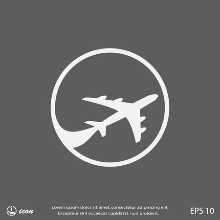 Pictograph of airplaneのイラスト素材
