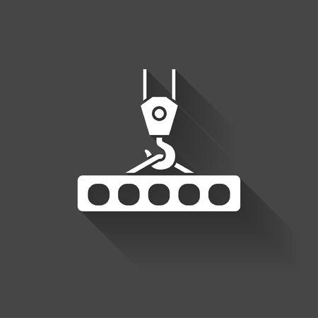 Pictograph of crane hookのイラスト素材