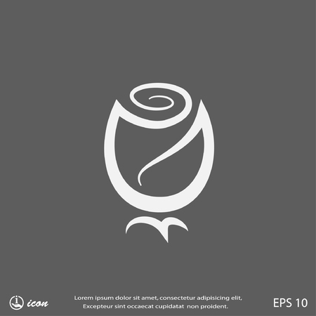 Pictograph of roseのイラスト素材