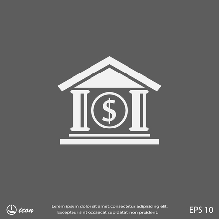 Pictograph of bankのイラスト素材