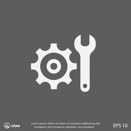 Pictograph of gearのイラスト素材