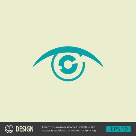 Pictograph of eyeのイラスト素材