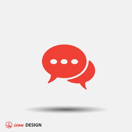 Pictograph of message or chatのイラスト素材