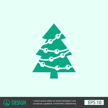 Pictograph of christmas treeのイラスト素材