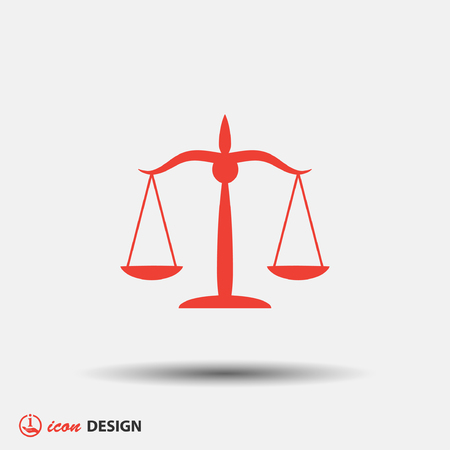 Pictograph of justice scalesのイラスト素材