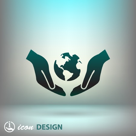 Pictograph of globeのイラスト素材