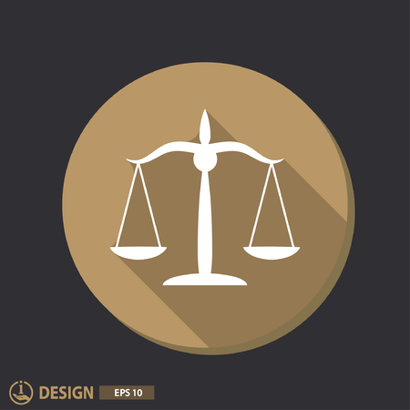 Pictograph of justice scalesのイラスト素材