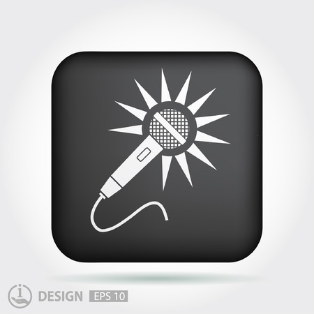 Microphone iconのイラスト素材