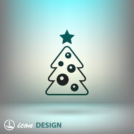 Pictograph of christmas treeのイラスト素材