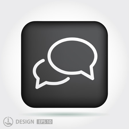 Pictograph of message or chatのイラスト素材