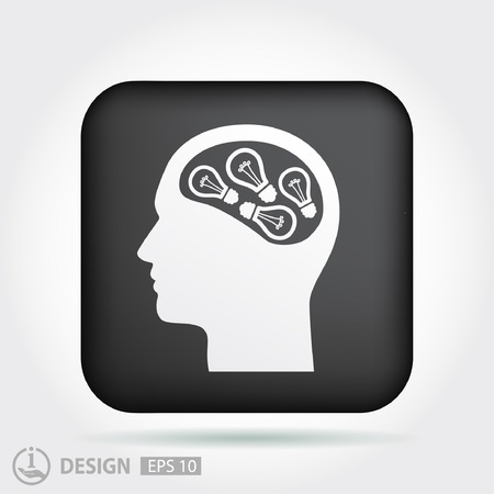 Pictograph of bulb conceptのイラスト素材