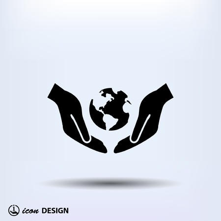 Pictograph of globeのイラスト素材