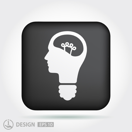 Pictograph of bulb conceptのイラスト素材