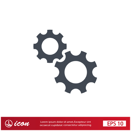 Pictograph of gearのイラスト素材