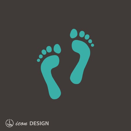 Pictograph of footprintsのイラスト素材