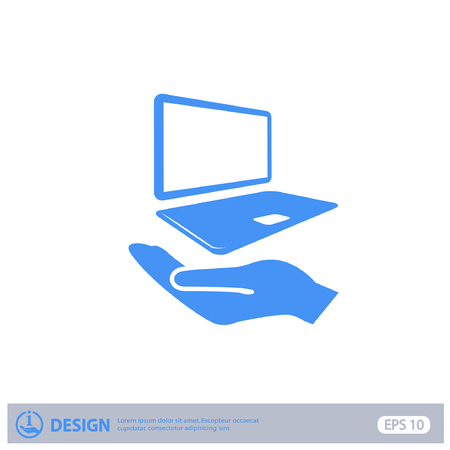 Pictograph of computerのイラスト素材