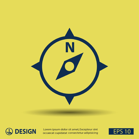 Pictograph of compassのイラスト素材