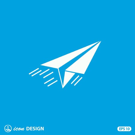 Pictograph of airplaneのイラスト素材