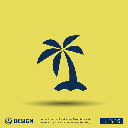 Pictograph of islandのイラスト素材