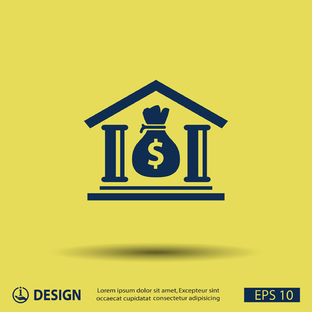 Pictograph of bankのイラスト素材
