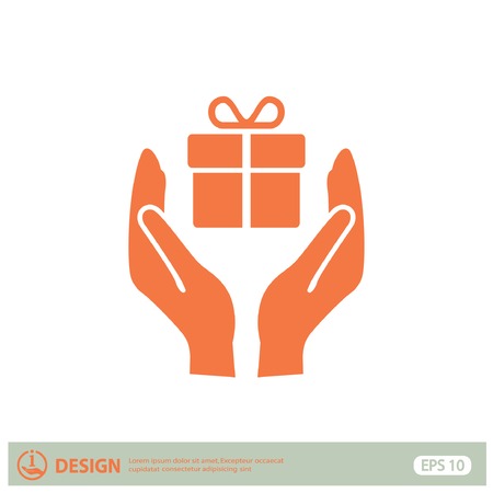 Pictograph of giftのイラスト素材