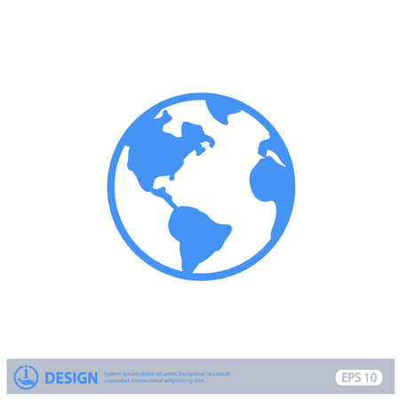 Pictograph of globeのイラスト素材