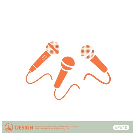 Microphone iconのイラスト素材