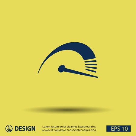 Pictograph of speedometerのイラスト素材