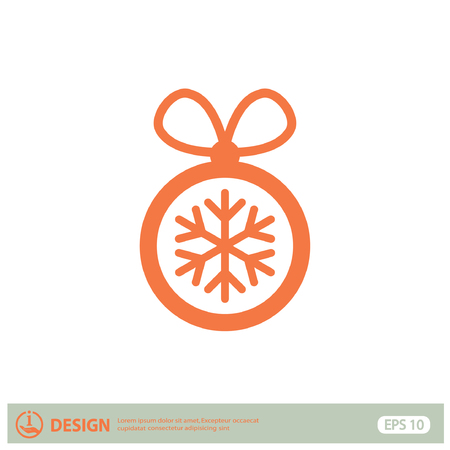 Pictograph of christmas ballのイラスト素材