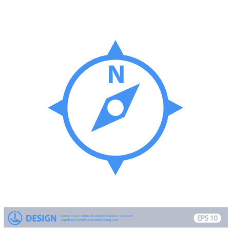 Pictograph of compassのイラスト素材