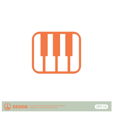 Pictograph of music keyboardのイラスト素材