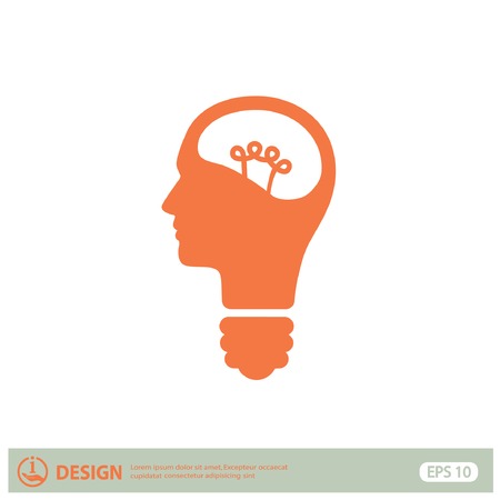 Pictograph of bulb conceptのイラスト素材