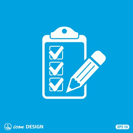 Pictograph of checklistのイラスト素材