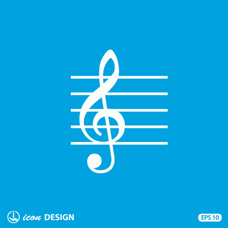 Pictograph of music keyのイラスト素材