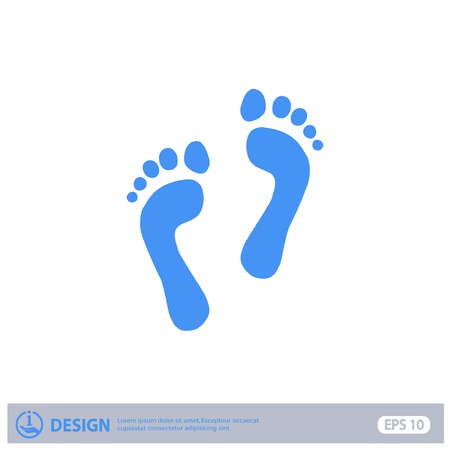 Pictograph of footprintsのイラスト素材