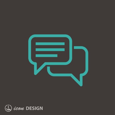 Pictograph of message or chatのイラスト素材