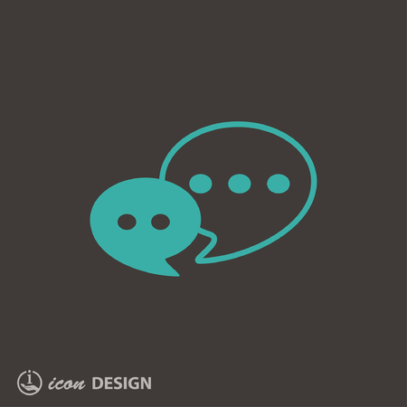 Pictograph of message or chatのイラスト素材