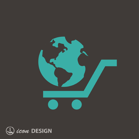 Pictograph of globeのイラスト素材