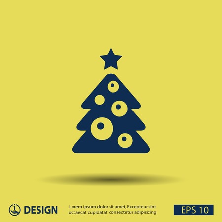 Pictograph of christmas treeのイラスト素材