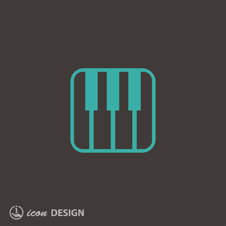 Pictograph of music keyboardのイラスト素材